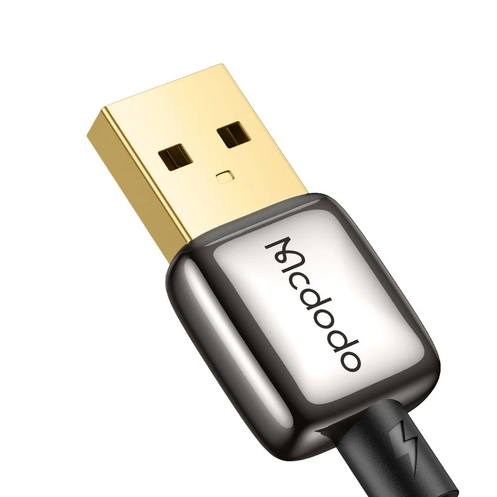USB-A to USB-C McDodo CA-6650 Data and Charging Cable, Auto Power Off, 100W, 1.2m, Black - Image 2