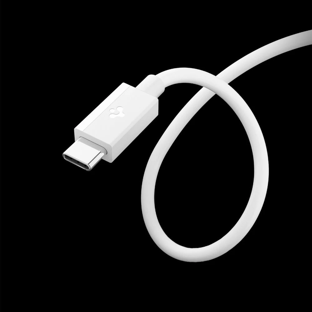 USB-A to USB-C Spigen Essential Data and Charging Cable, 60W, 2m, White ACA08716 - Image 7