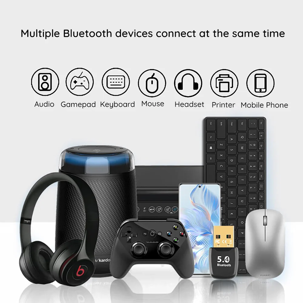 USB Bluetooth Adapter Techsuit BlueJet A20, Black - Image 5