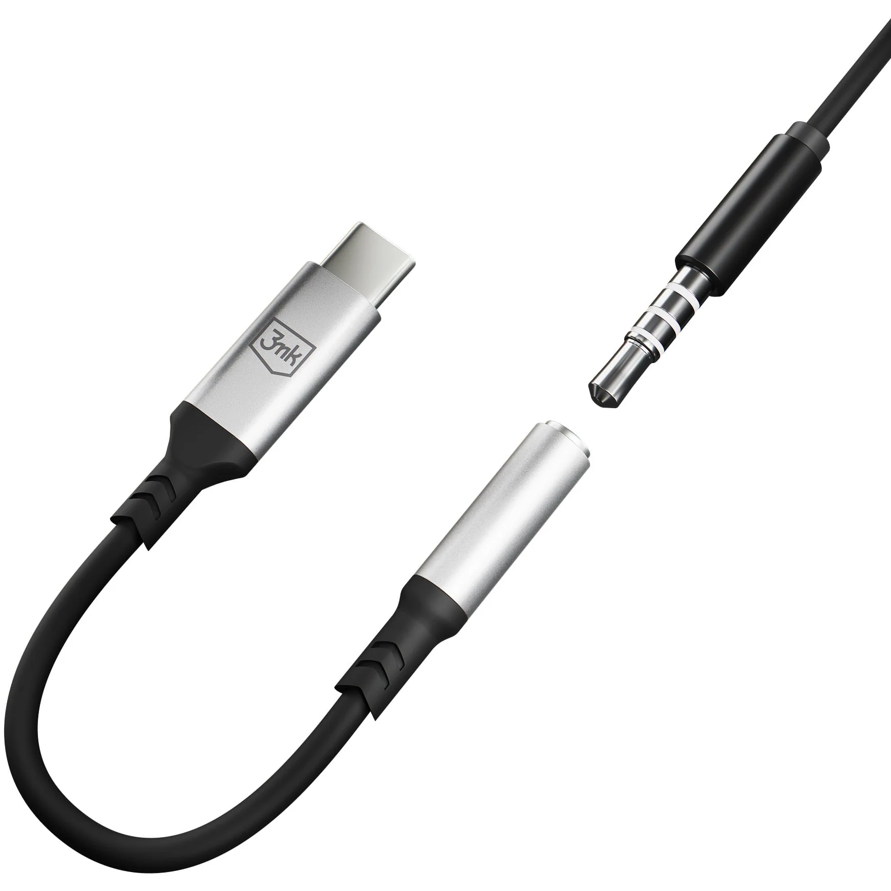 USB-C Audio Adapter - 3.5mm 3MK, Silver - Image 6