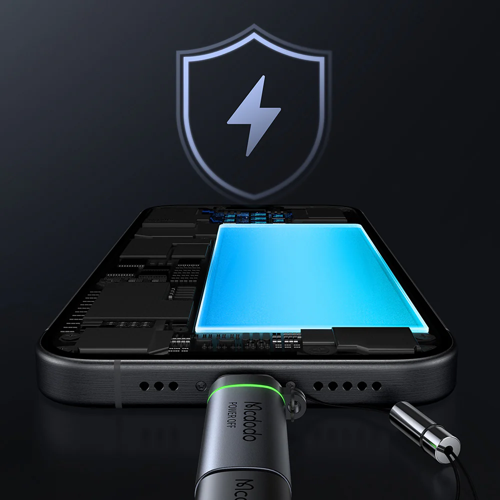 USB-C Data and Charging Adapter - USB-C McDodo OT-2450 Power Off, Black - Image 5