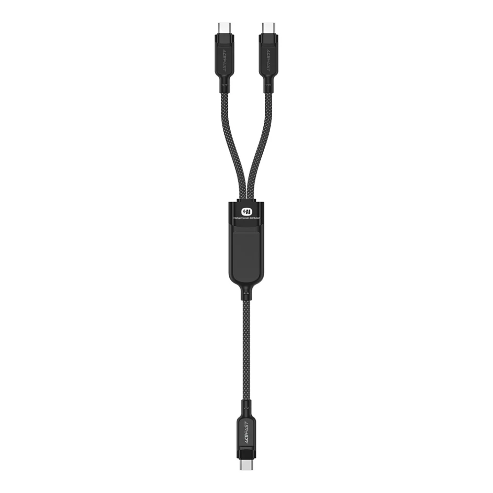 USB-C Data and Charging Cable - 2 x USB-C Acefast C5-11, 100W, 1.2m, Black - Image 2