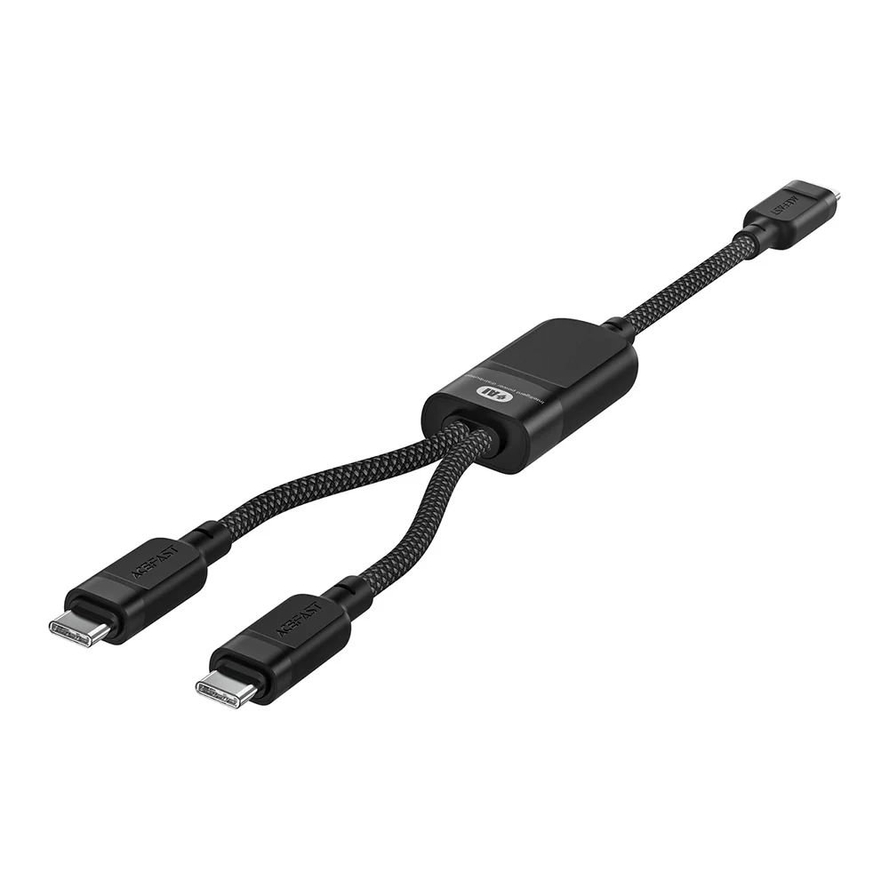 USB-C Data and Charging Cable - 2 x USB-C Acefast C5-11, 100W, 1.2m, Black - Image 3