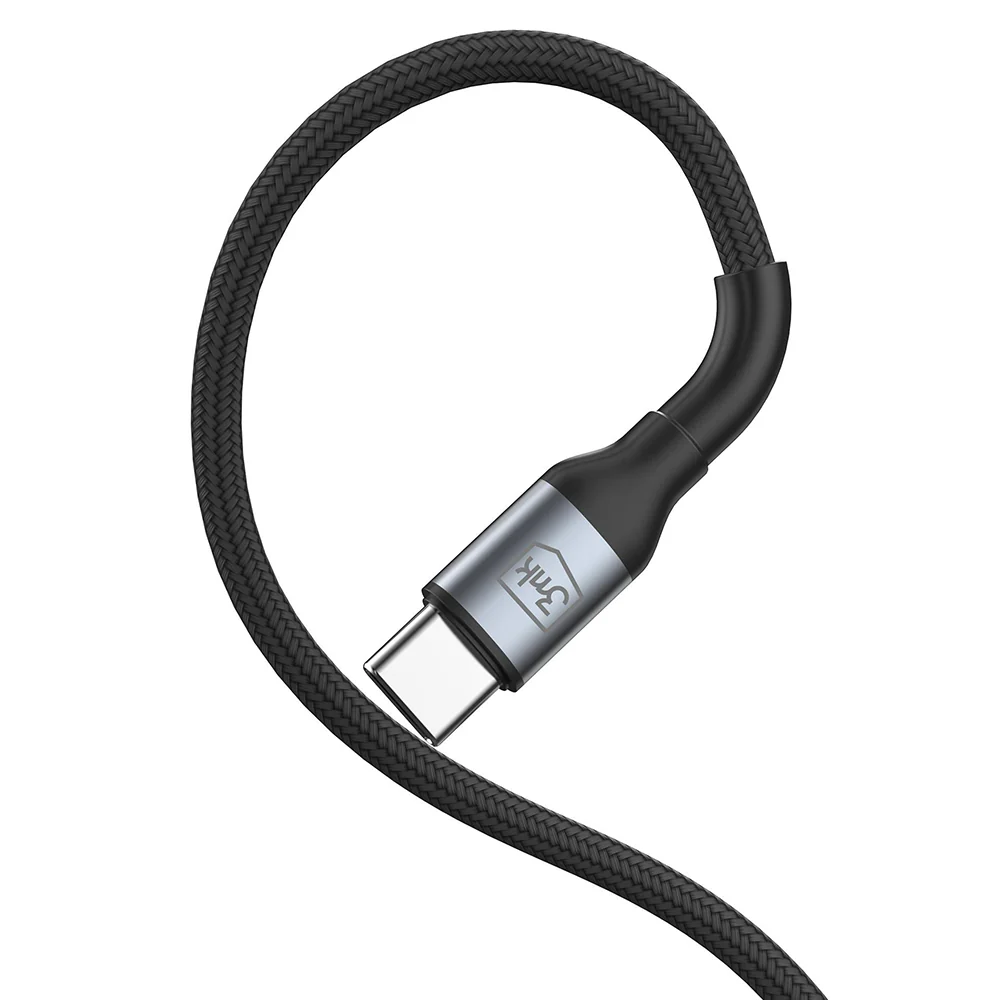 USB-C Data and Charging Cable - USB-C 3MK Hyper N, 100W, 1.5m, Black - Image 3