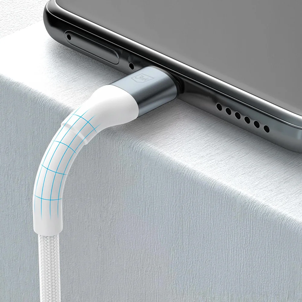 USB-C Data and Charging Cable - USB-C 3MK Hyper N, 100W, 1m, White - Image 3