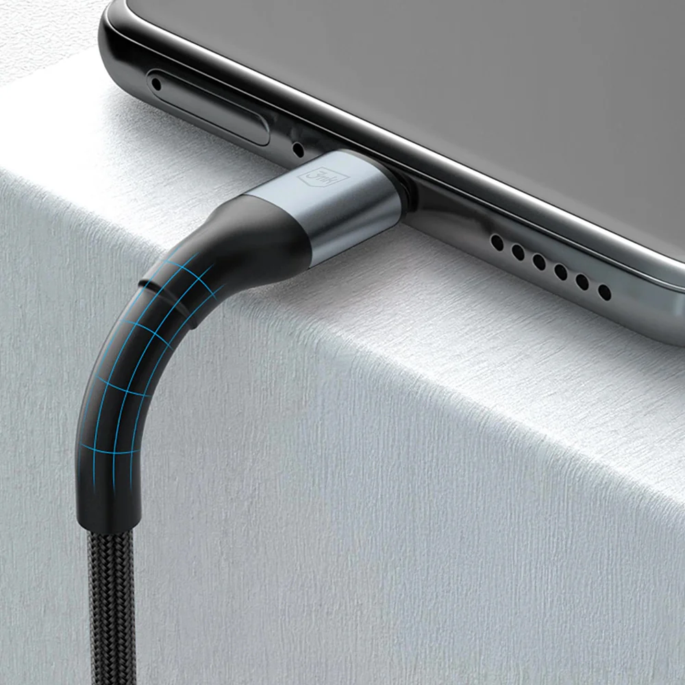 USB-C Data and Charging Cable - USB-C 3MK Hyper N, 100W, 2m, Black - Image 4