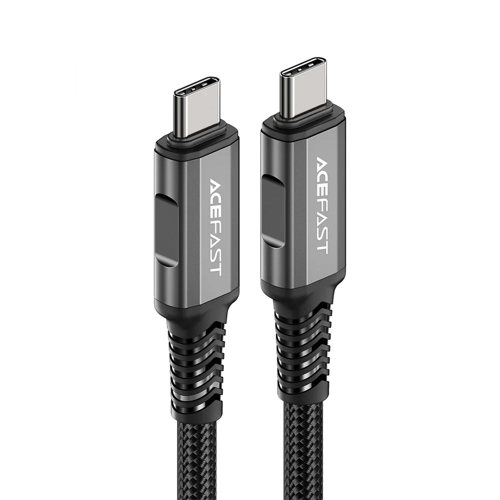 USB-C Data and Charging Cable - USB-C Acefast C1-09, 240W, 1m, Gray - Image 2