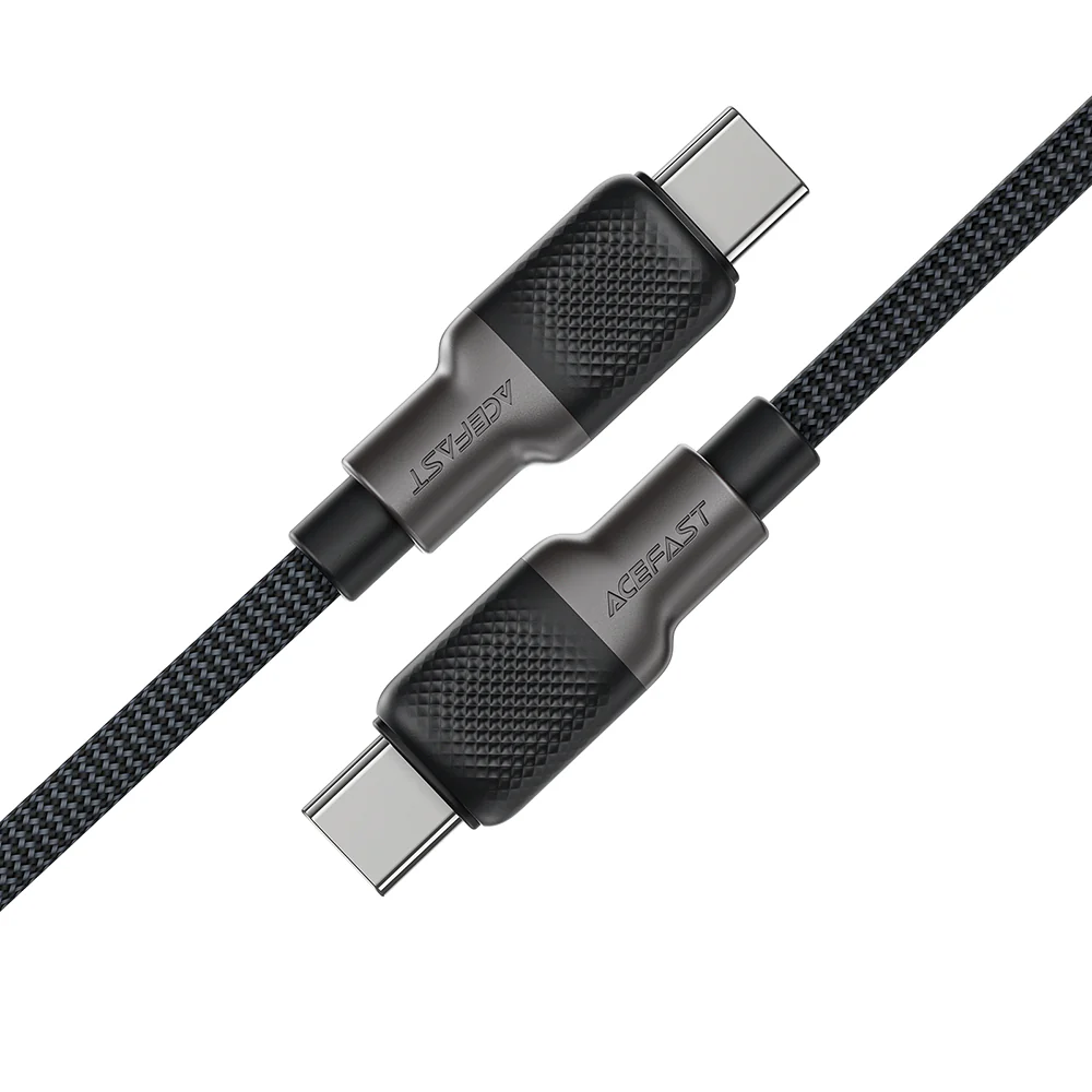 USB-C Data and Charging Cable - USB-C Acefast C10-03, 60W, 1.2m, Black - Image 3
