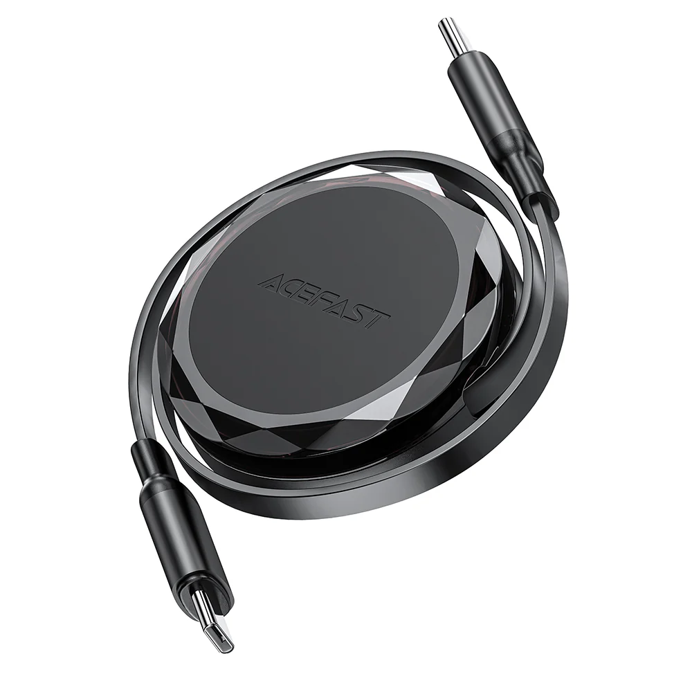 USB-C Data and Charging Cable - USB-C Acefast C13-03, 60W, 0.8m, Black - Image 2