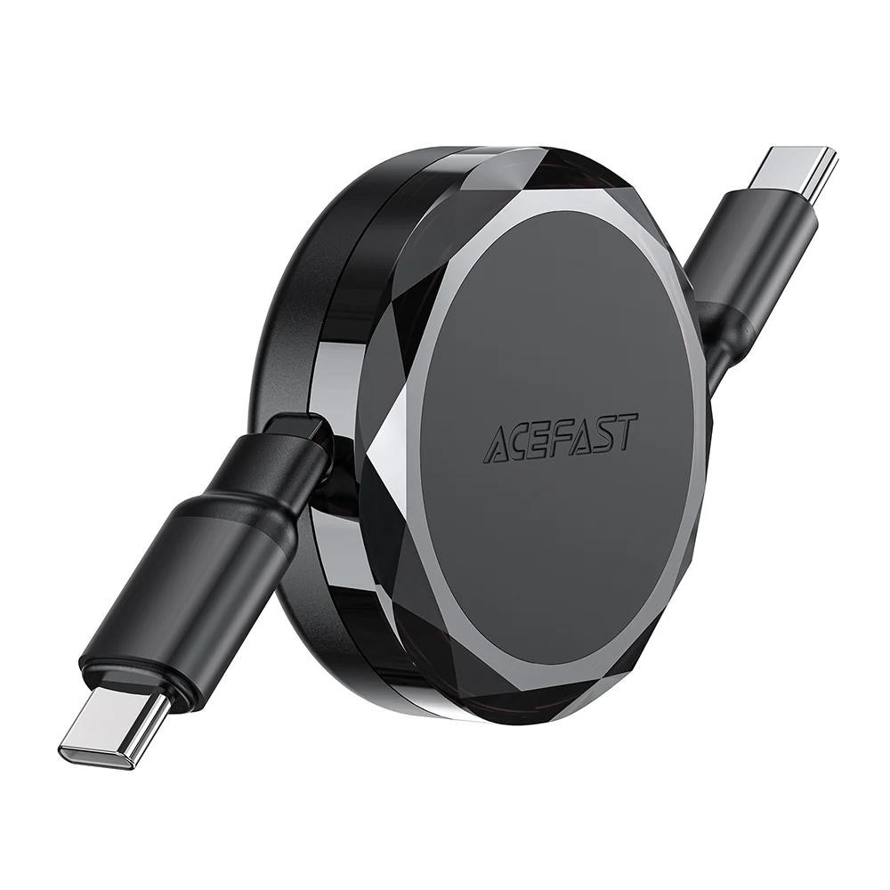 USB-C Data and Charging Cable - USB-C Acefast C13-03, 60W, 0.8m, Black - Image 3