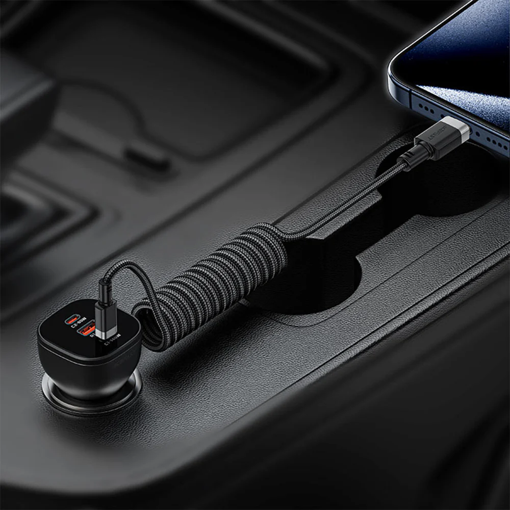 USB-C Data and Charging Cable - USB-C Acefast C14-03, 60W, 1.2m, Black - Image 5