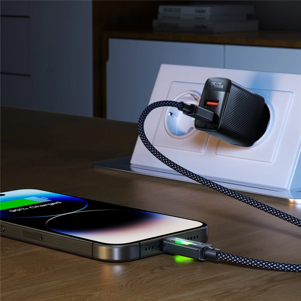 USB-C Data and Charging Cable - USB-C Acefast C21-03, 60W, 1.2m, Black - Image 5