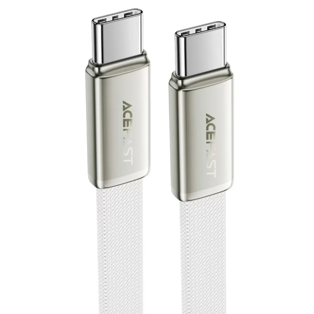 USB-C Data and Charging Cable - USB-C Acefast C24-03, 60W, 1.2m, White