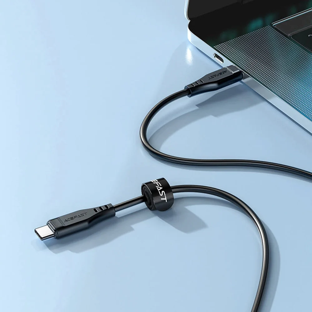 USB-C Data and Charging Cable - USB-C Acefast C3-03, 60W, 1.2m, Black - Image 6
