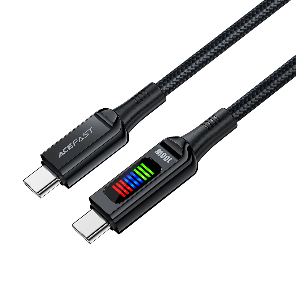 USB-C Data and Charging Cable - USB-C Acefast C7-03, 100W, 1.2m, Black - Image 9