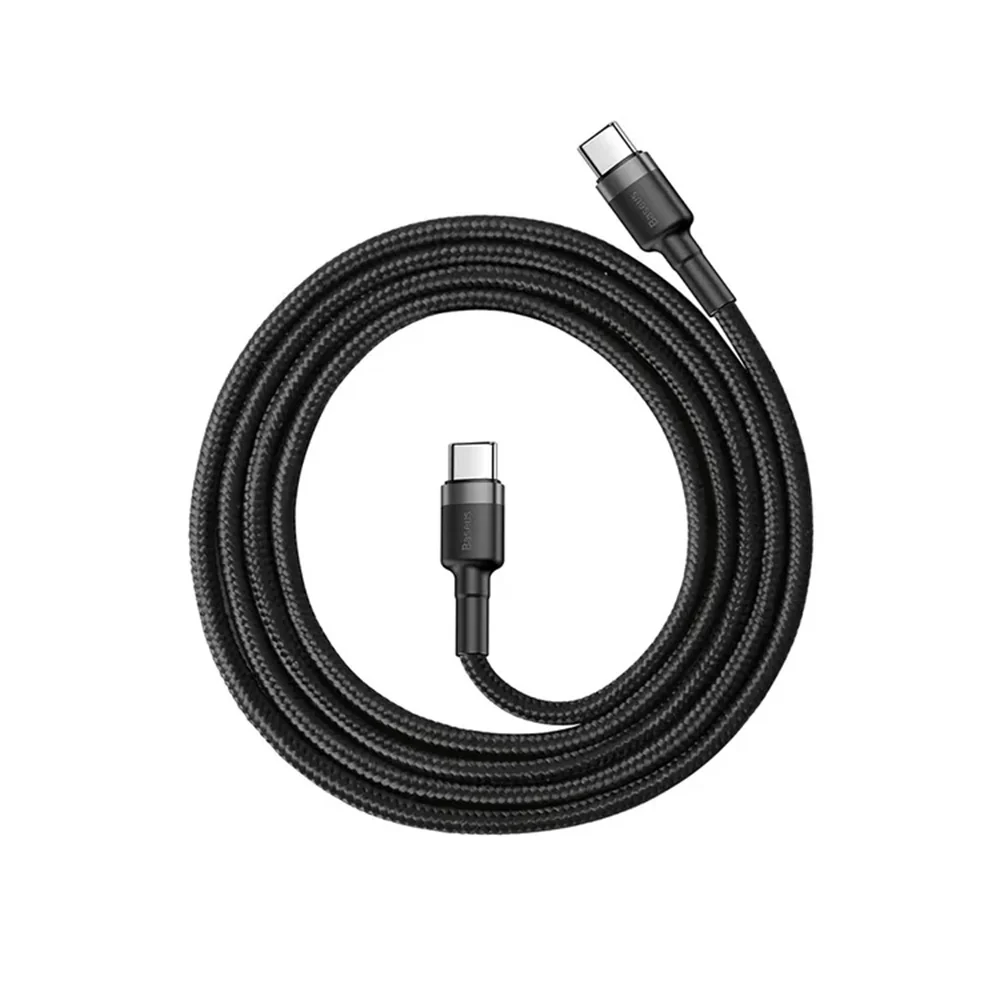 USB-C Data and Charging Cable - USB-C Baseus Cafule, 60W, 2m, Set of 2 pieces, Black E0418500 - Image 4