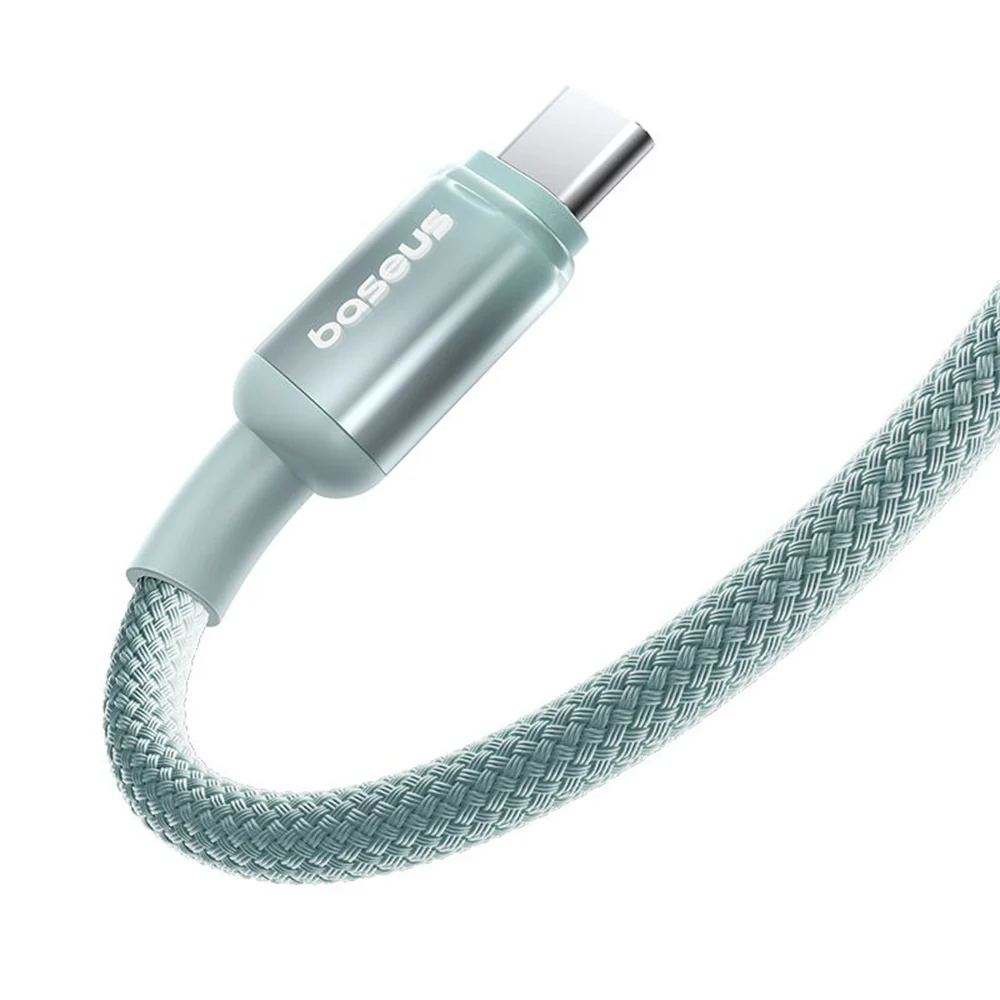 USB-C Data and Charging Cable - USB-C Baseus Discolor, 100W, 2m, Blue Green E0420701 - Image 2