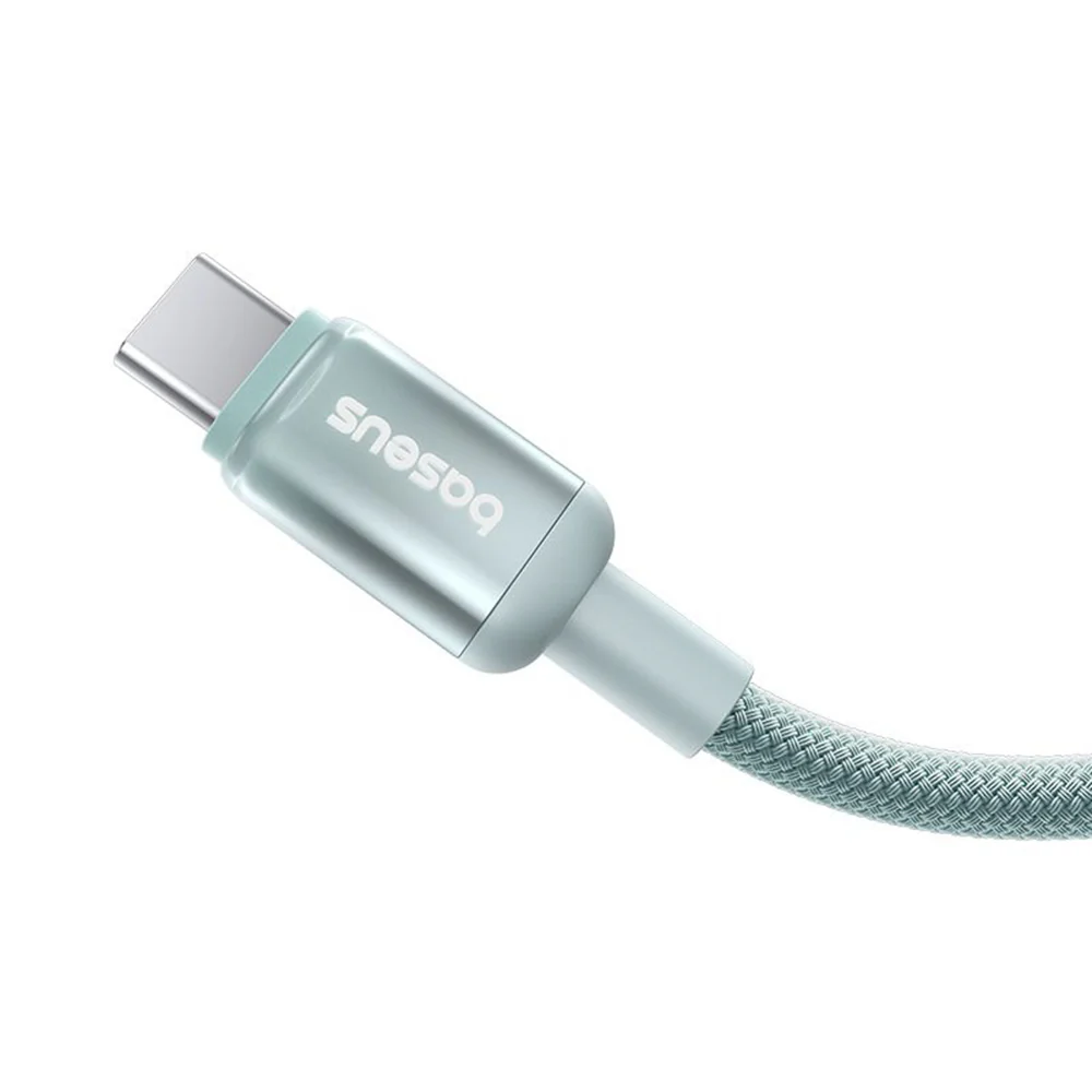USB-C Data and Charging Cable - USB-C Baseus Discolor, 100W, 2m, Blue Green E0420701 - Image 3