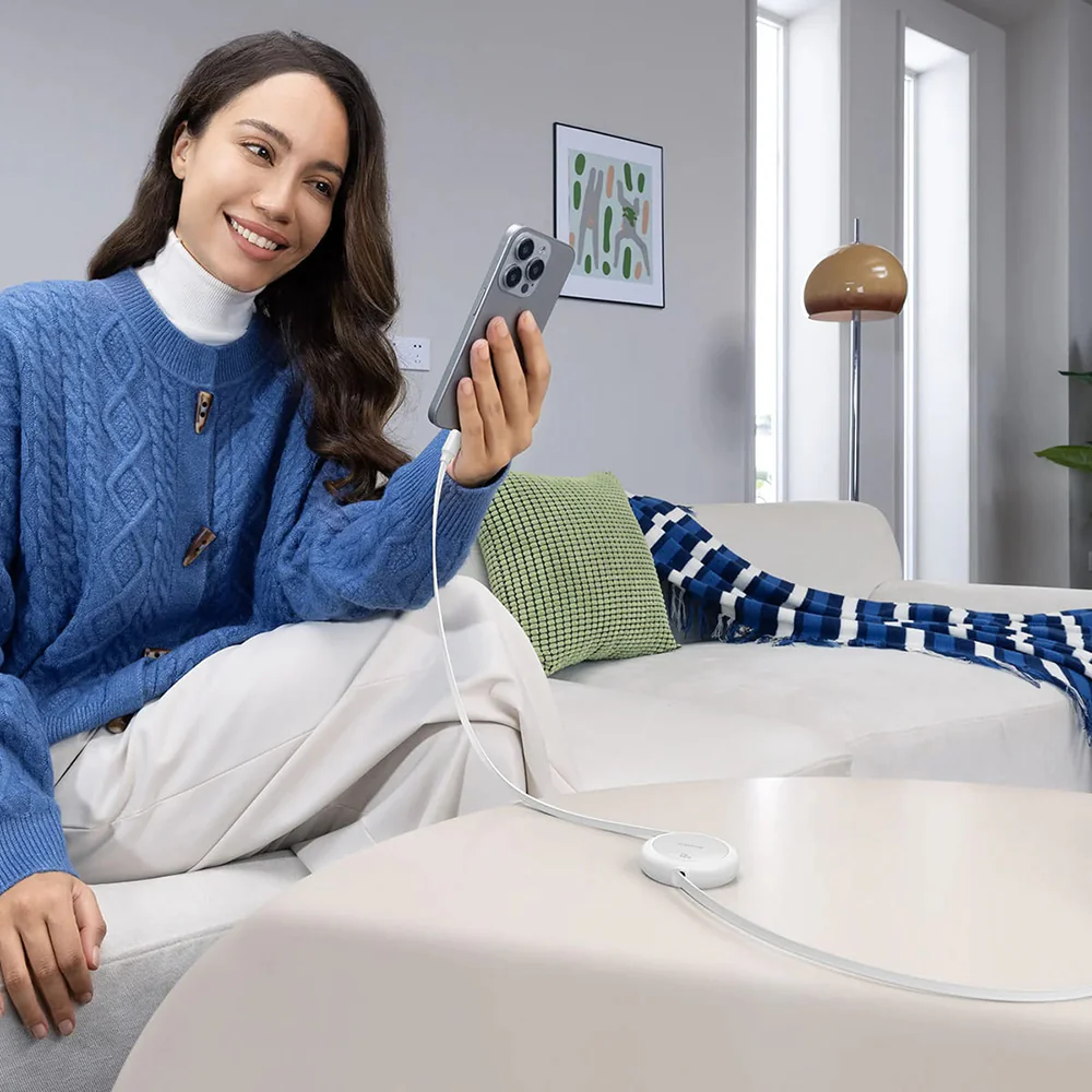 USB-C Data and Charging Cable - USB-C Baseus Free2Pull Mini Retractable, 60W, 1m, Purple P10364500511-01 - Image 7