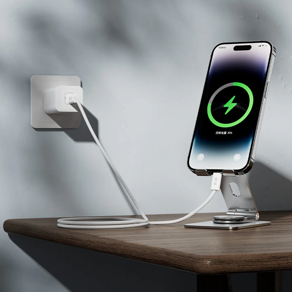 USB-C Data and Charging Cable - USB-C Blueo, 100W, 1.2m, White - Image 5