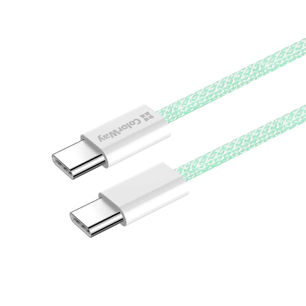 USB-C Data and Charging Cable - USB-C ColorWay CW-CBPDCC061, 60W, 1m, Green - Image 5
