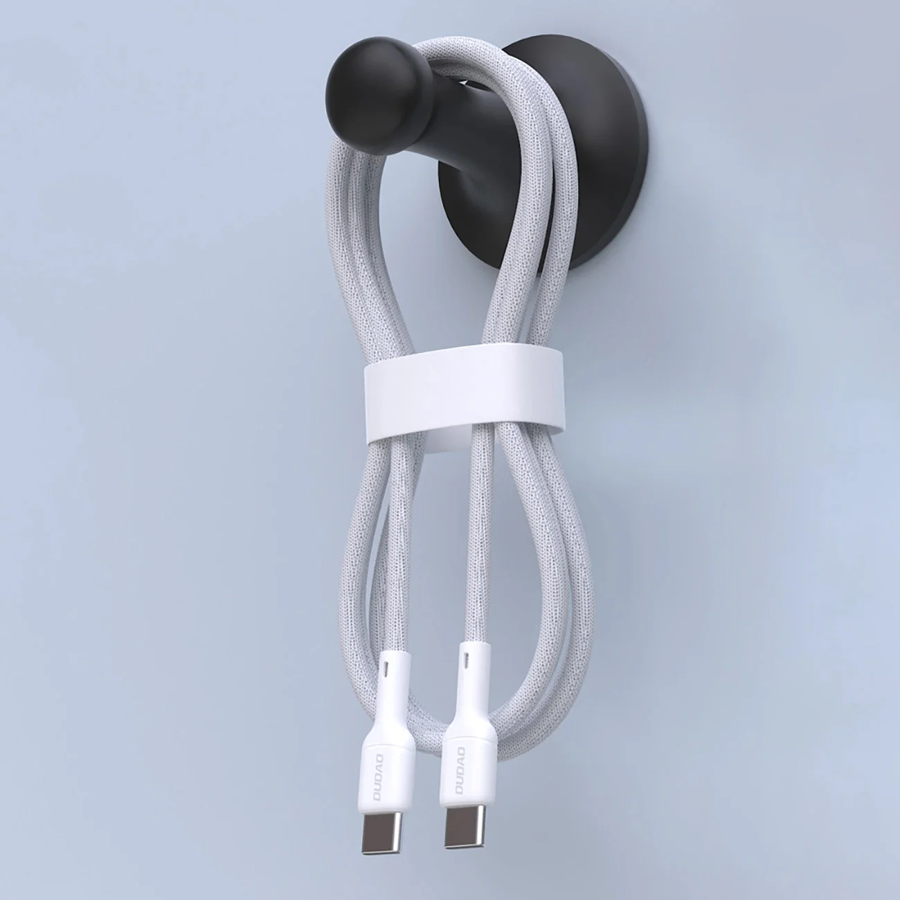 USB-C Data and Charging Cable - USB-C Dudao L9C, 65W, 1m, White - Image 4