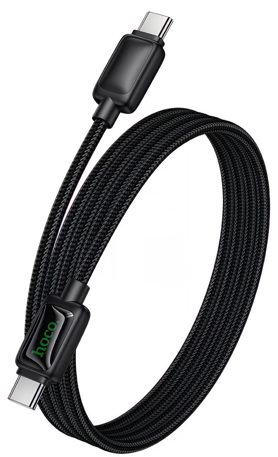 USB-C Data and Charging Cable - USB-C HOCO U146, 60W, 1.2m, Black - Image 3
