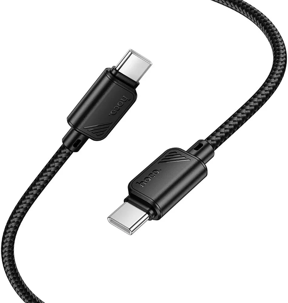 USB-C Data and Charging Cable - USB-C HOCO X113, 60W, 1m, Black - Image 2