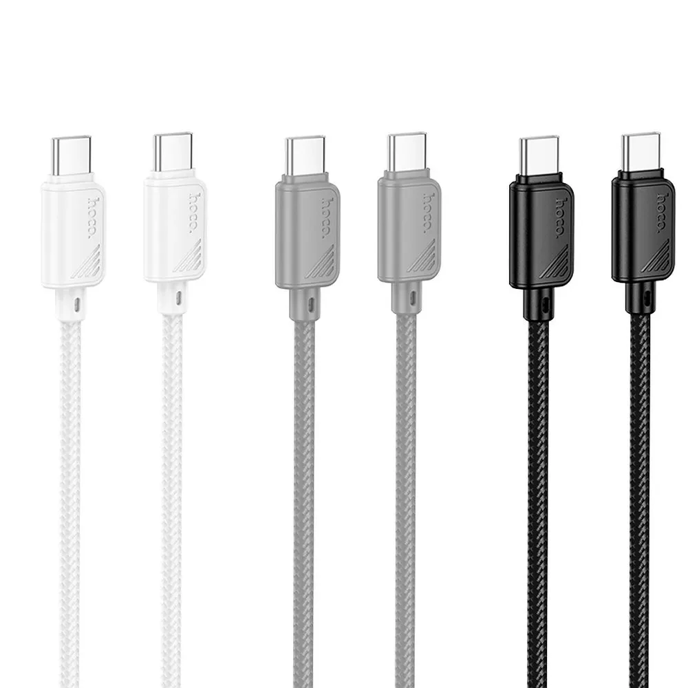 USB-C Data and Charging Cable - USB-C HOCO X113, 60W, 1m, Black - Image 4