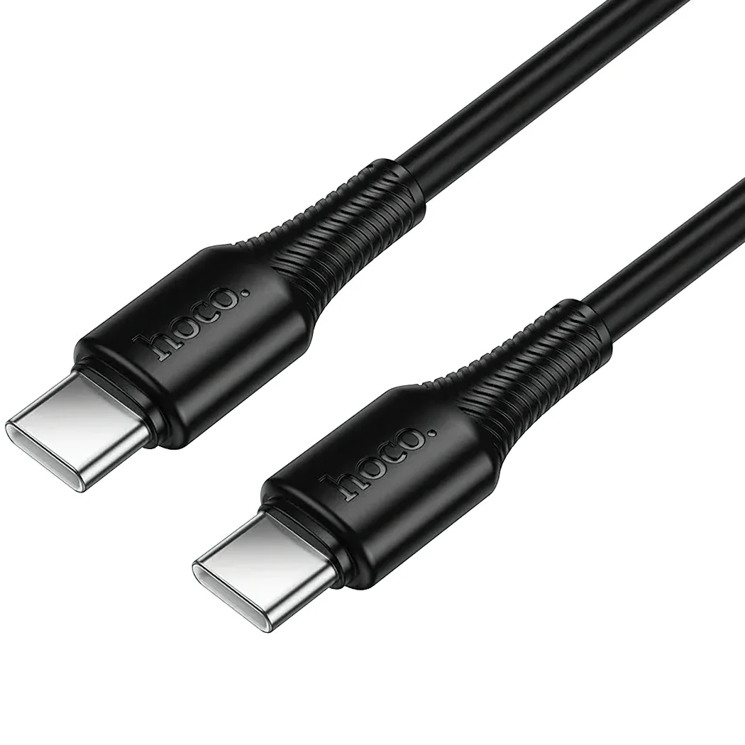 USB-C Data and Charging Cable - USB-C HOCO X120, 60W, 1m, Black - Image 2