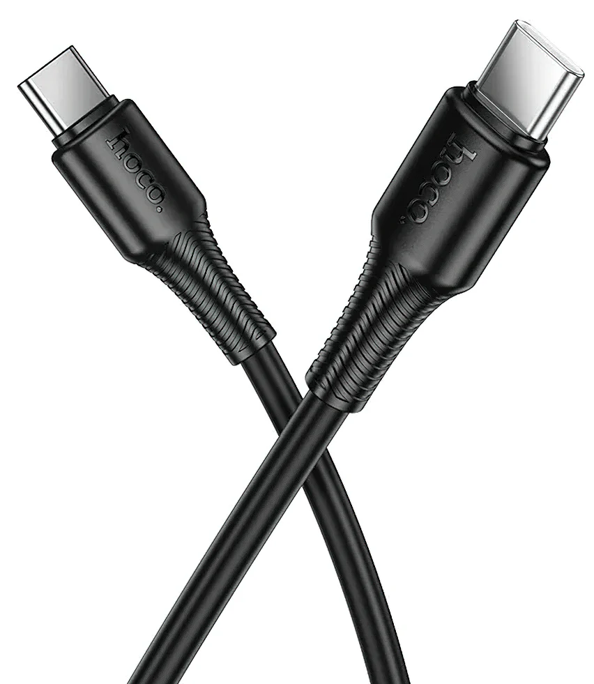 USB-C Data and Charging Cable - USB-C HOCO X120, 60W, 1m, Black - Image 3