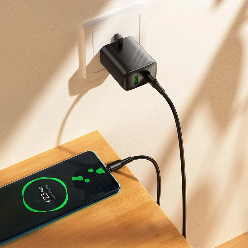 USB-C Data and Charging Cable - USB-C HOCO X120, 60W, 1m, Black - Image 4
