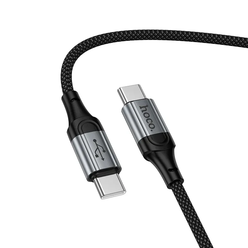 USB-C Data and Charging Cable - USB-C HOCO X121, 60W, 1.5m, Black - Image 4