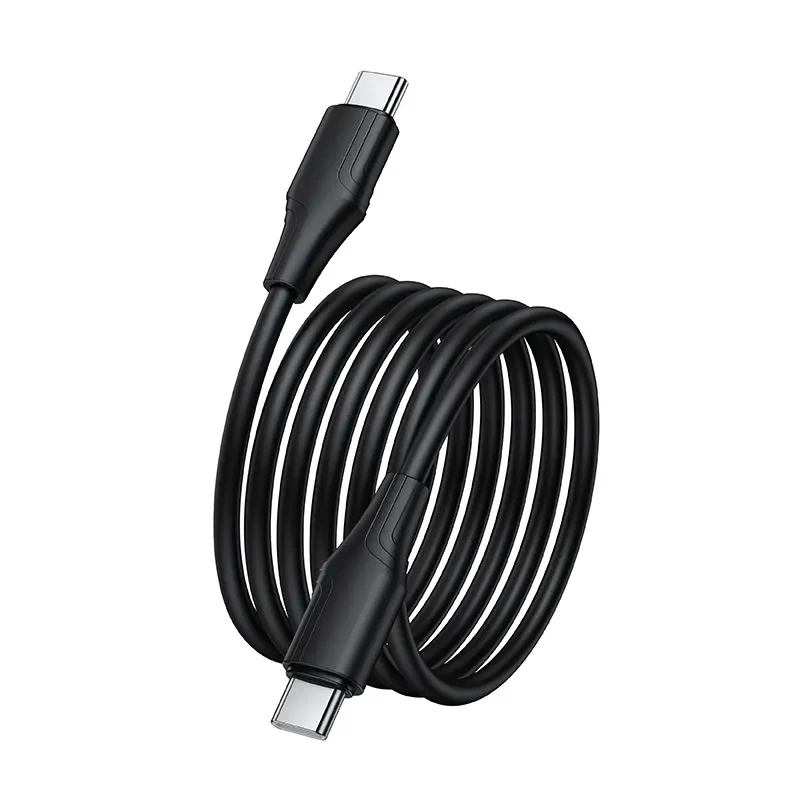 USB-C Data and Charging Cable - USB-C HOCO X124, 60W, 1m, Black - Image 3