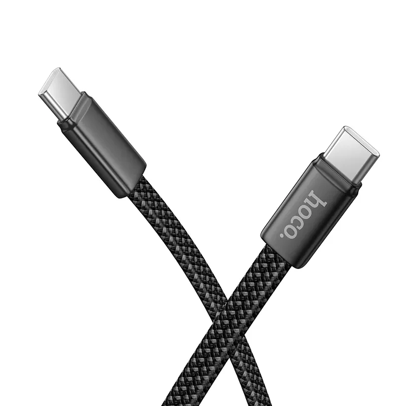 USB-C Data and Charging Cable - USB-C HOCO X125, 60W, 1m, Black - Image 2
