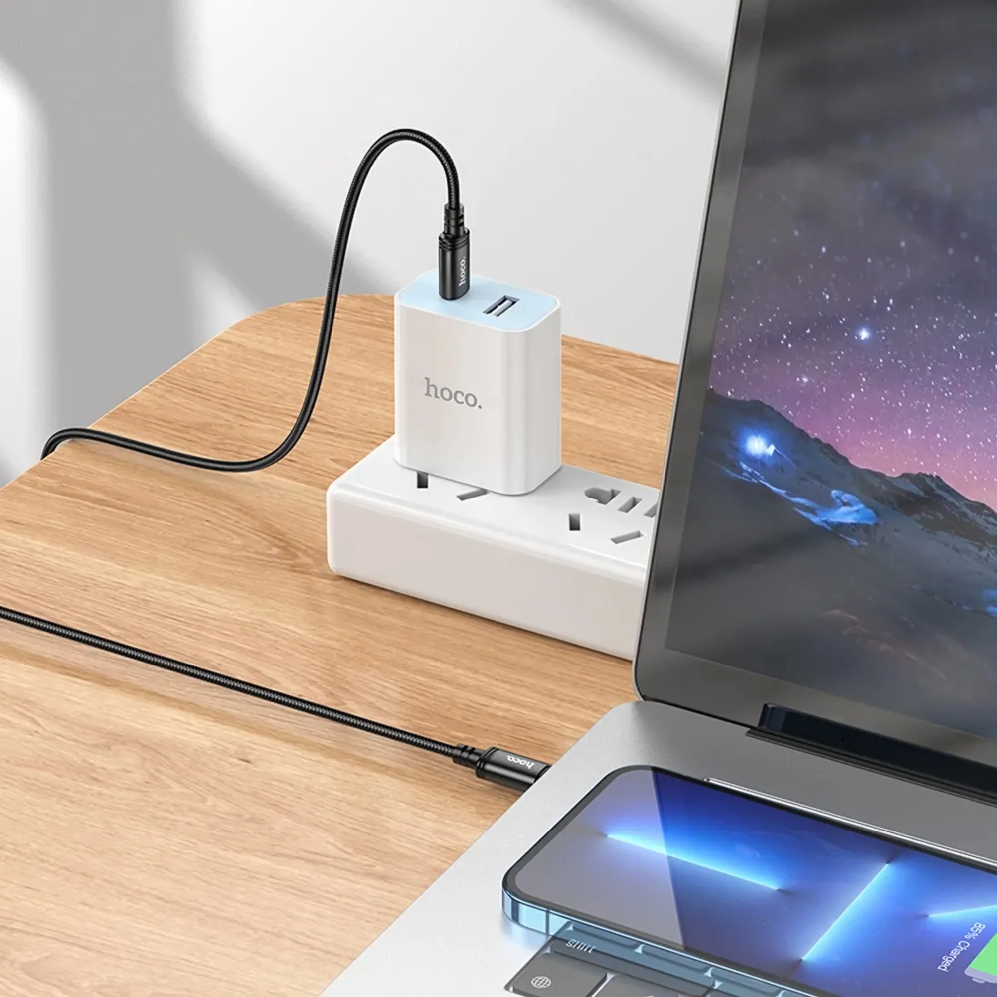 USB-C Data and Charging Cable - USB-C HOCO X91, 60W, 3m, Black - Image 7