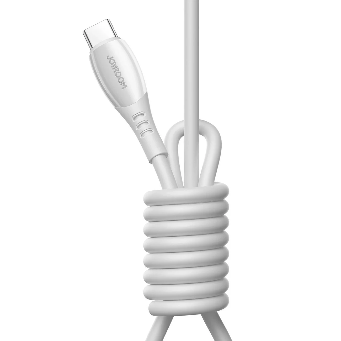 USB-C Data and Charging Cable - USB-C Joyroom S-A59 Vibrant, 60W, 1.2m, White - Image 2