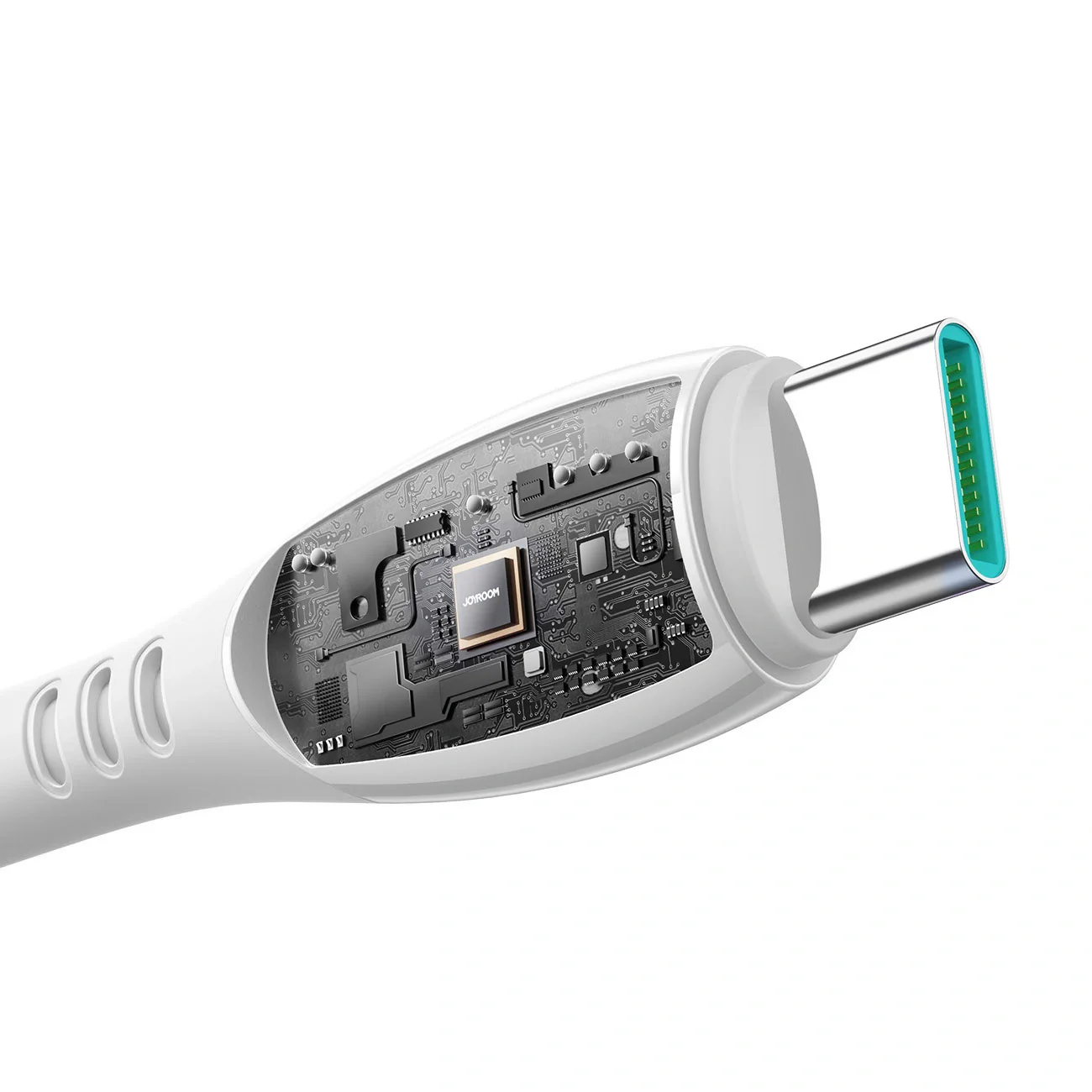USB-C Data and Charging Cable - USB-C Joyroom S-A59 Vibrant, 60W, 1.2m, White - Image 4
