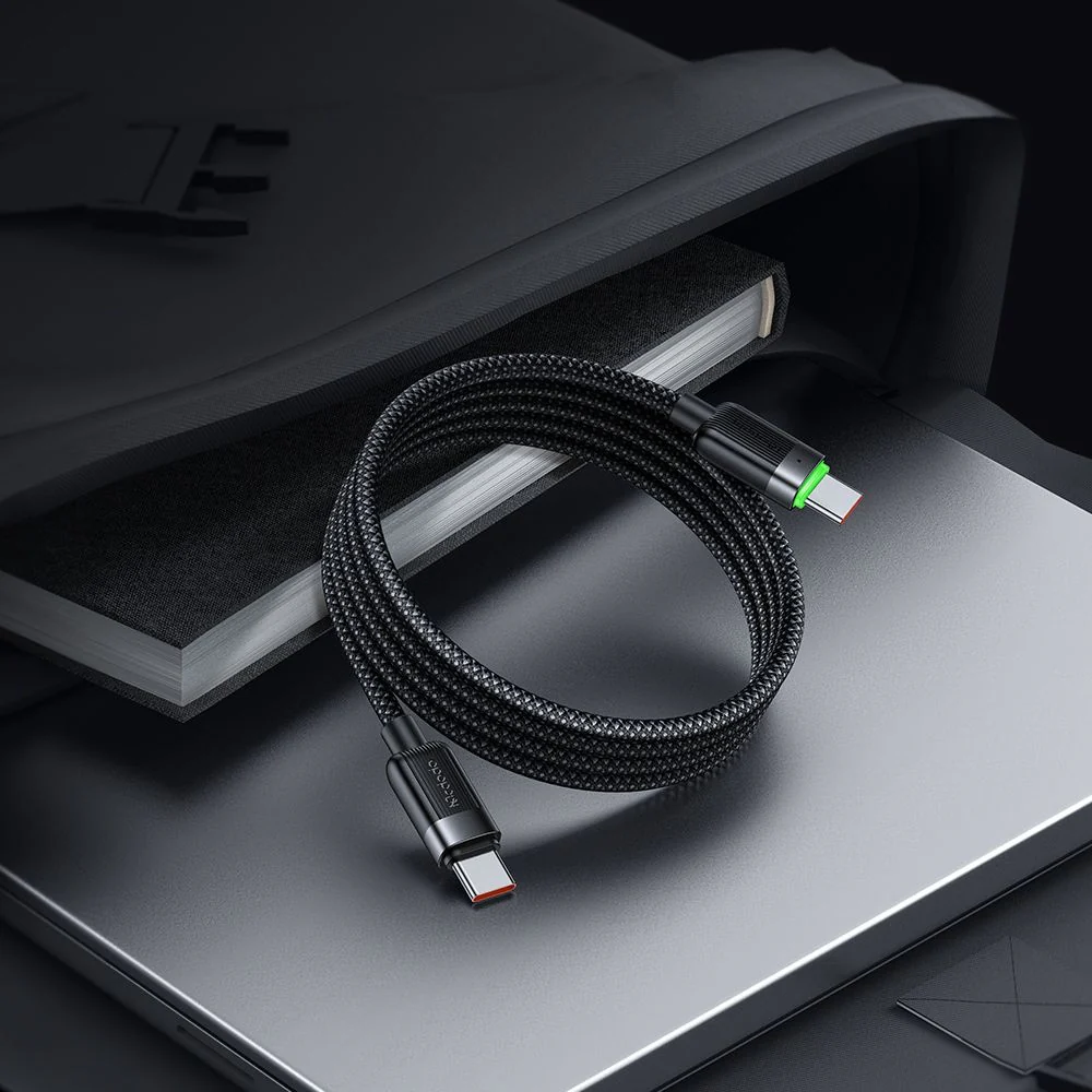USB-C Data and Charging Cable - USB-C McDodo CA-2000 Self Winding, 60W, 1.2m, Black - Image 6
