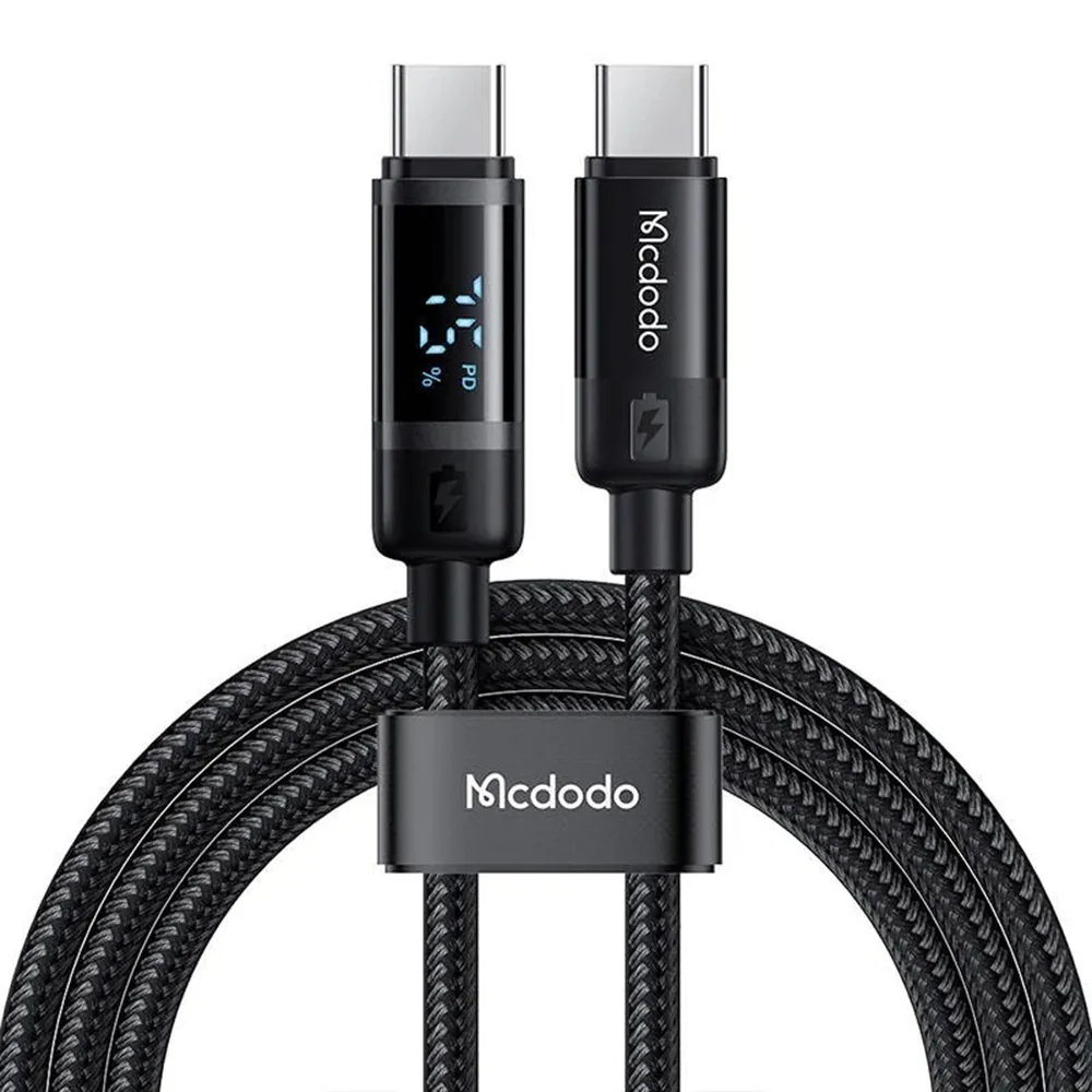 USB-C Data and Charging Cable - USB-C McDodo CA-5780 Bat Display, 60W, 1.2m, Black - Image 2