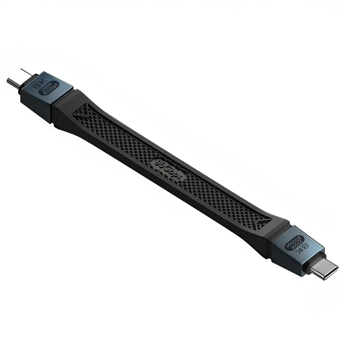 USB-C Data and Charging Cable - USB-C OEM 8K Video, 240W, 0.13m, Black