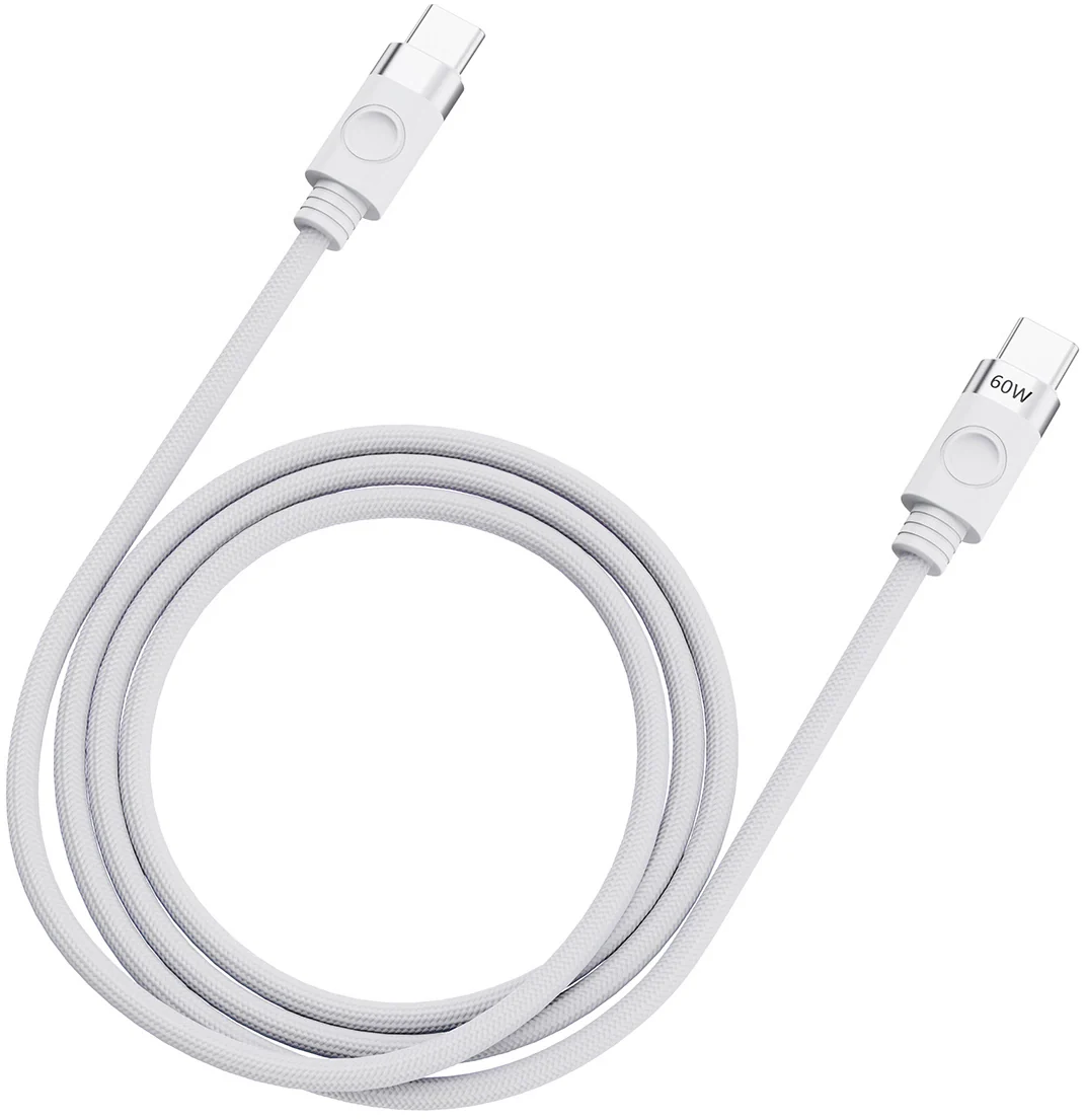 USB-C Data and Charging Cable - USB-C Orico CDX, 60W, 1m, White - Image 2