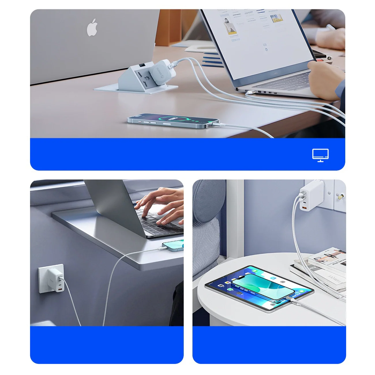 USB-C Data and Charging Cable - USB-C Orico CDX, 60W, 1m, White - Image 4