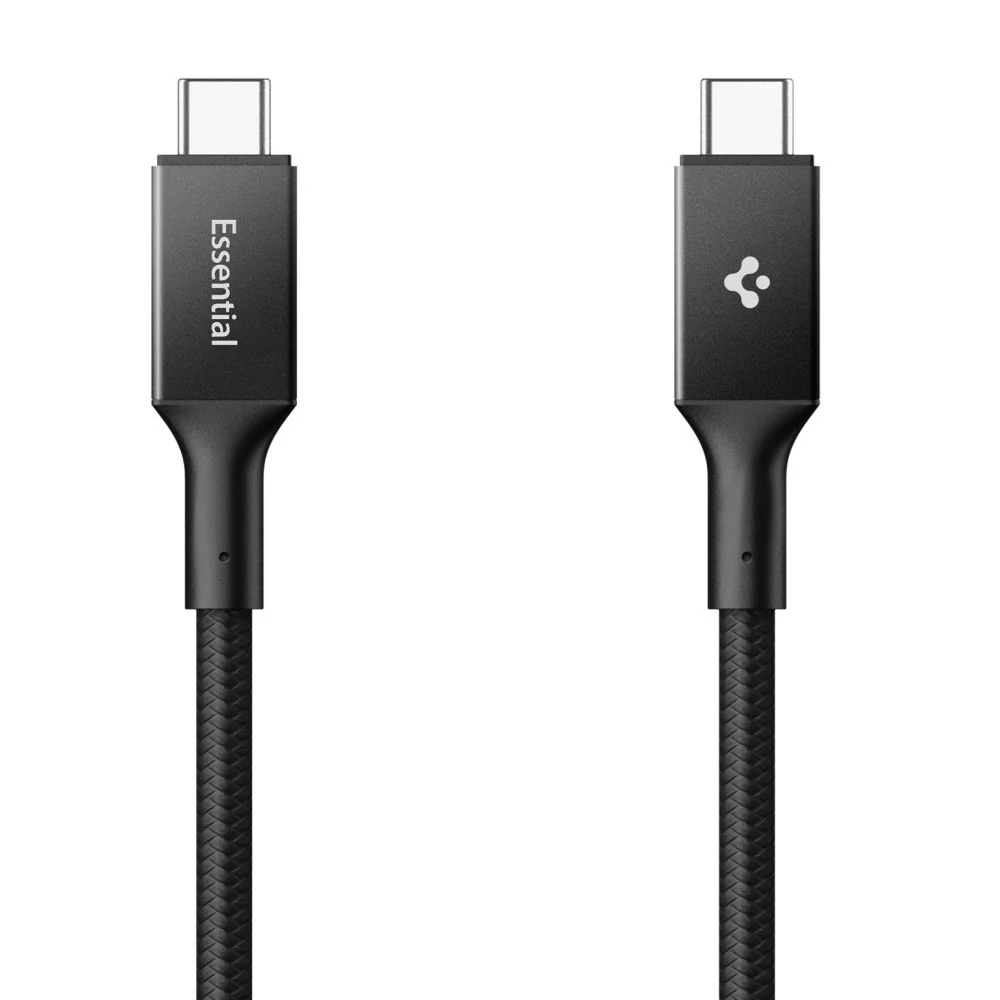 USB-C Data and Charging Cable - USB-C Spigen EB10015CC, 100W, 1.5m, Black ACA10421 - Image 2