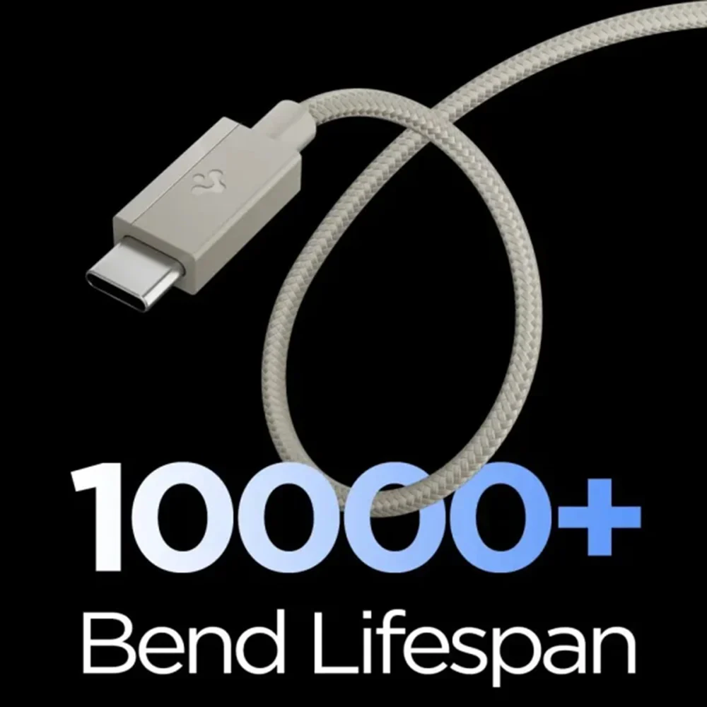 USB-C Data and Charging Cable - USB-C Spigen EB6015CC, 60W, 1.5m, Titan Gray ACA10419 - Image 6
