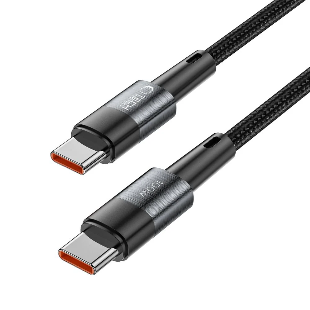 USB-C Data and Charging Cable - USB-C Tech-Protect Ultraboost, 100W, 3m, Gray - Image 2