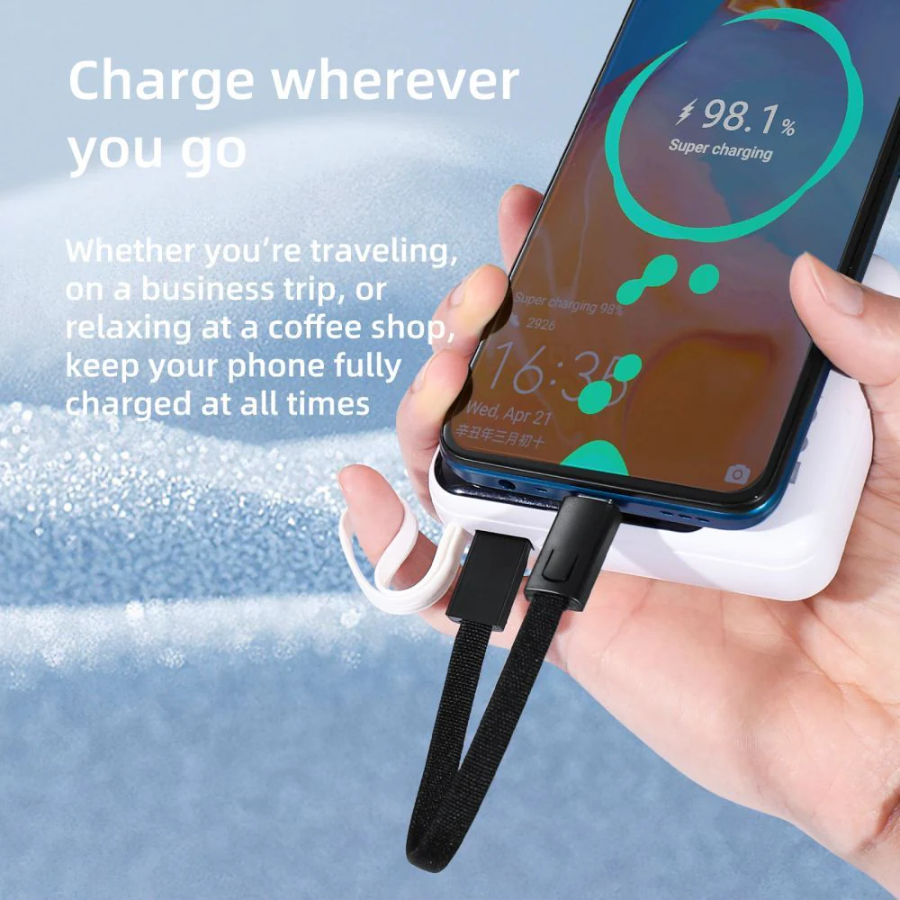 USB-C Data and Charging Cable - USB-C Tech-Protect Ultraboost DNA Keychain, 60W, 0.17m, Gray - Image 3