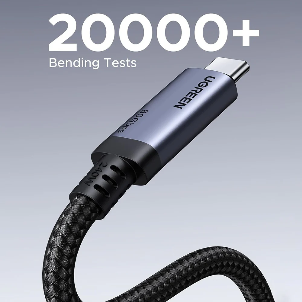 USB-C Data and Charging Cable - USB-C UGREEN L706 (65383), 240W, 1m, Black - Image 5