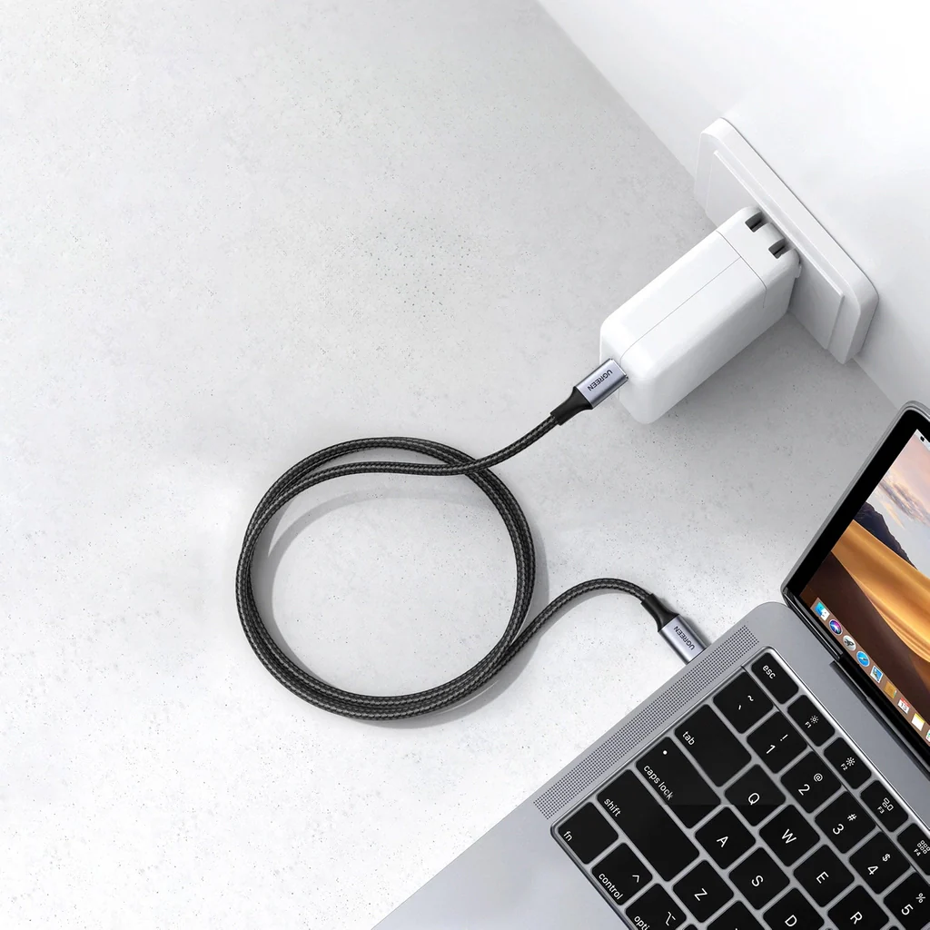 USB-C Data and Charging Cable - USB-C UGREEN US316, 100W, 0.5m, Gray - Image 5