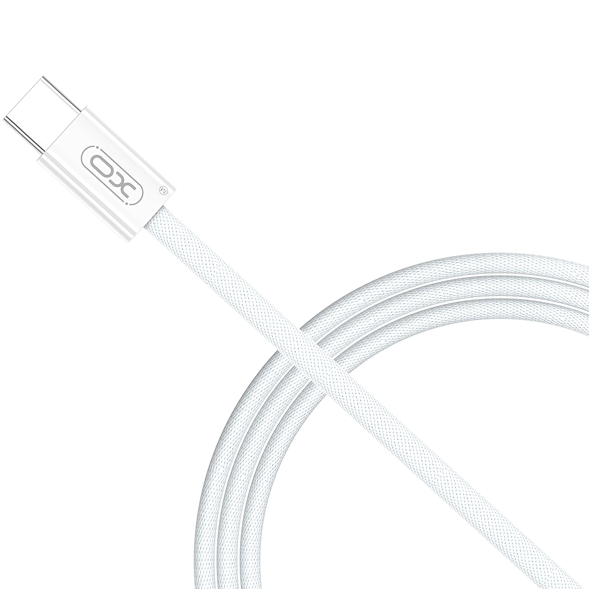 USB-C Data and Charging Cable - USB-C XO Design NB-Q260A, 60W, 1m, White - Image 2